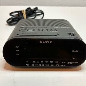Sony Black AM/FM Clock Radio Dream Machine